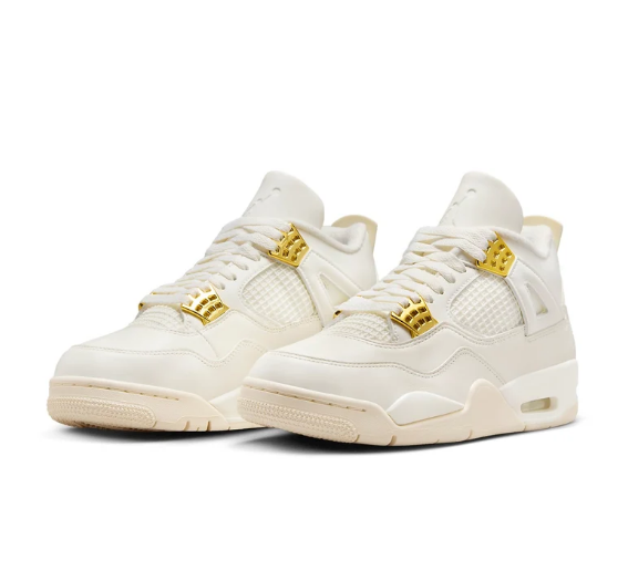 (WMNS) Air Jordan 4 Retro – Metallic Gold (AQ9129-170)