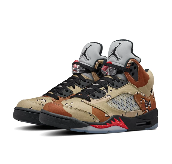 Air Jordan 5 Retro x Supreme – Desert Camo (824371-201)