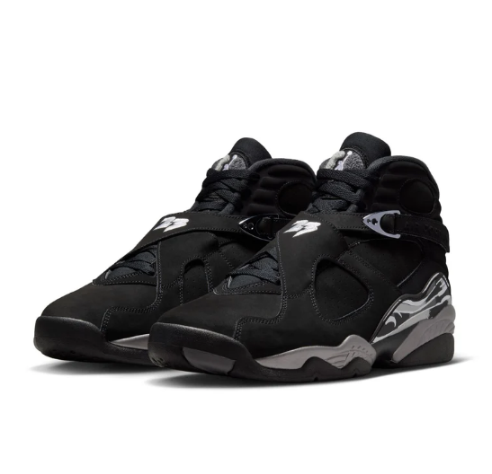 Air Jordan 8 Retro (BlackWhiteLT Graphite)$170