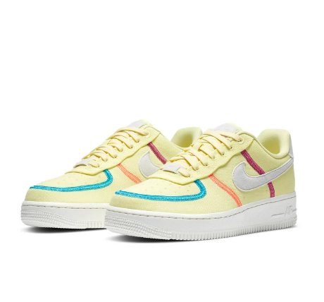 (WMNS) Nike Air Force 1 '07 Low LX – Stitched Canvas / Life Lime (CK6572-700)