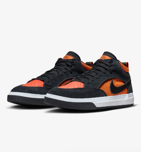 Nike SB React Leo – Black / Electro Orange (DX4361-002)