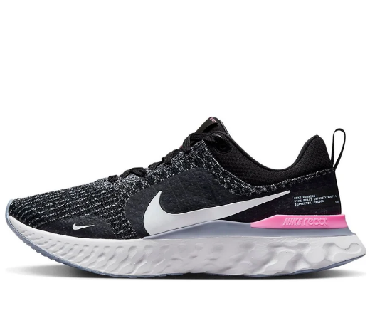 Nike React Infinity Run Flyknit 3 – Black / Grey / Pink (DZ3014-001)