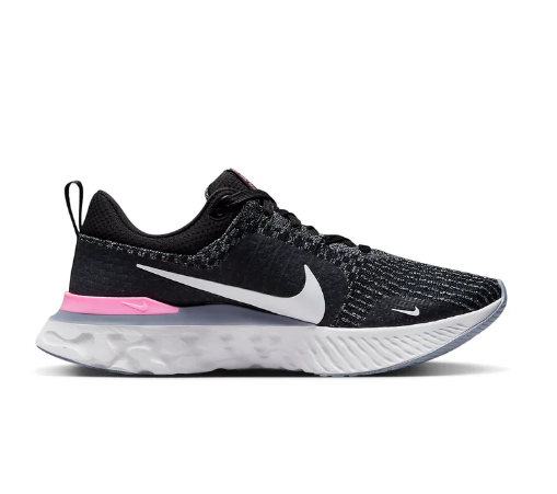 Nike React Infinity Run Flyknit 3 – Black / Grey / Pink (DZ3014-001)
