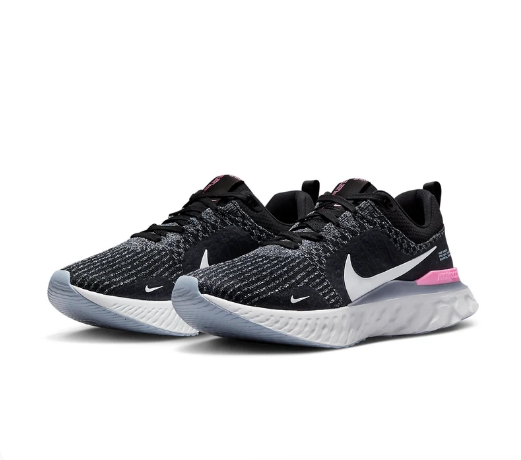 Nike React Infinity Run Flyknit 3 – Black / Grey / Pink (DZ3014-001)